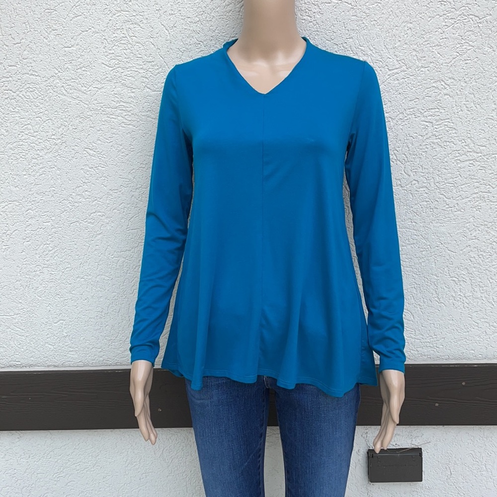 Eileen fisher v neck long sleeve top